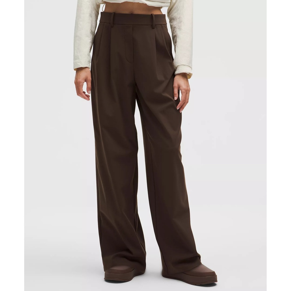952-Lululemon-Daydrift High-Rise Wide-Leg Trouser Regular-Walnut Crunch-31.5" - Picture 2 of 6